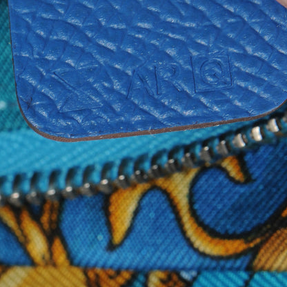 Hermes Epsom Silk In Compact Wallet Mykonos 8 of 8