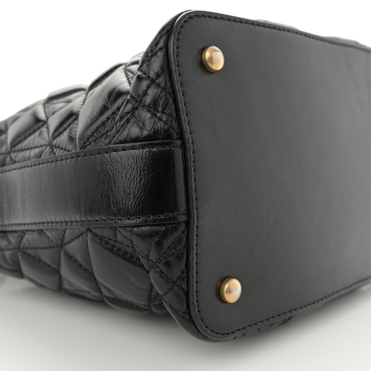Chanel Glazed Calfskin Quilted State Of The Art Hobo Black 9 of 10