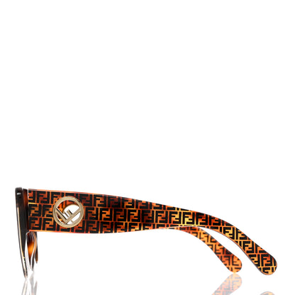 Fendi Acetate F is Fendi FF 51mm Cat Eye Sunglasses 0327/S Tortoise Camouflage 3 of 7