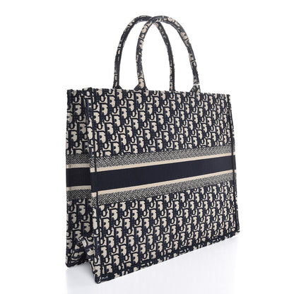 Christian Dior Oblique Book Tote Blue Multicolor 3 of 7