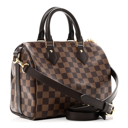 Louis Vuitton Damier Ebene Speedy Bandouliere 25 3 of 9