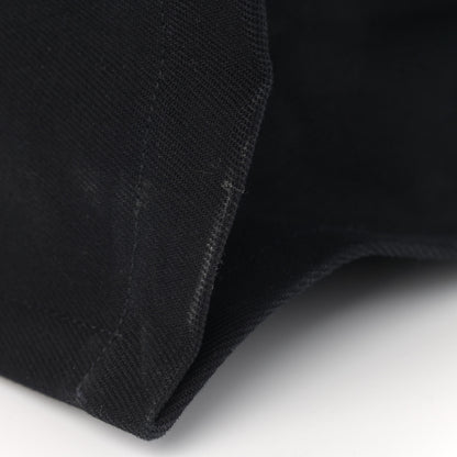 Saint Laurent Linen Calfskin Rive Gauche Tote Black 11 of 17
