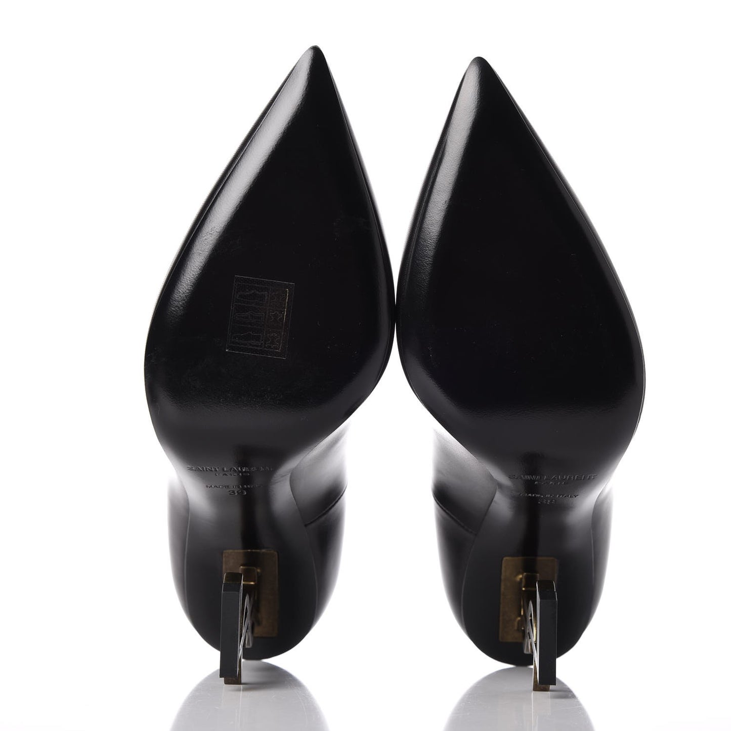 Calfskin Opyum 100 Pumps 39 Black Gold