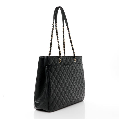 Chanel Caviar Quilted Large Shopping Tote Black 3 of 11