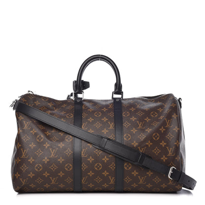 Louis Vuitton Monogram Macassar Keepall Bandouliere 45 1 of 9
