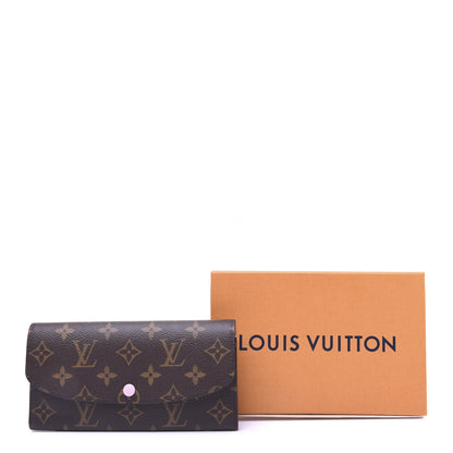 Louis Vuitton Monogram Emilie Wallet Rose Ballerine 11 of 11