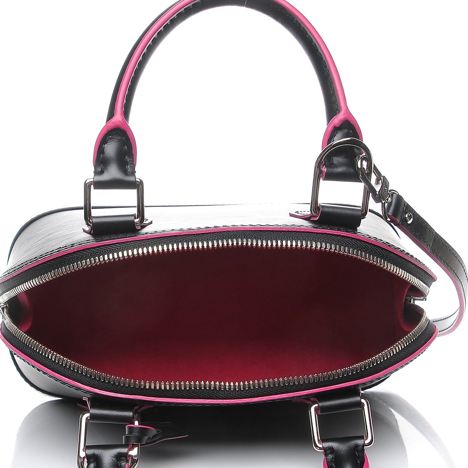 Louis Vuitton Epi Alma BB Black Hot Pink 6 of 7