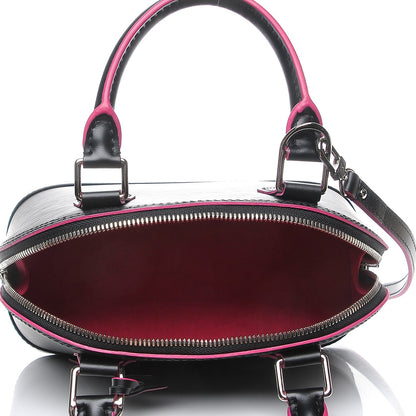 Louis Vuitton Epi Alma BB Black Hot Pink 6 of 7