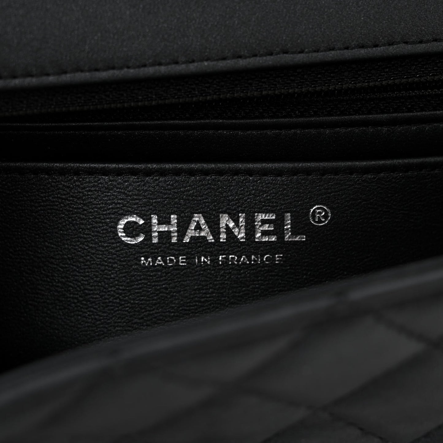 Pearly Lambskin Quilted Mini Rectangular Flap So Black