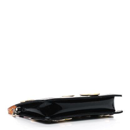 Louis Vuitton Vernis Lexington Fleurs Pochette Black 3 of 9