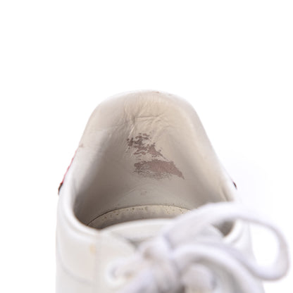 Gucci Calfskin Web Pearl Studded Womens Ace Sneakers 37.5 White 15 of 17