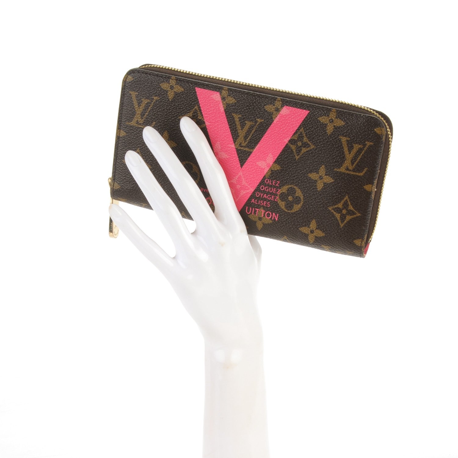 Louis Vuitton Monogram V Zippy Wallet Grenade 2 of 9