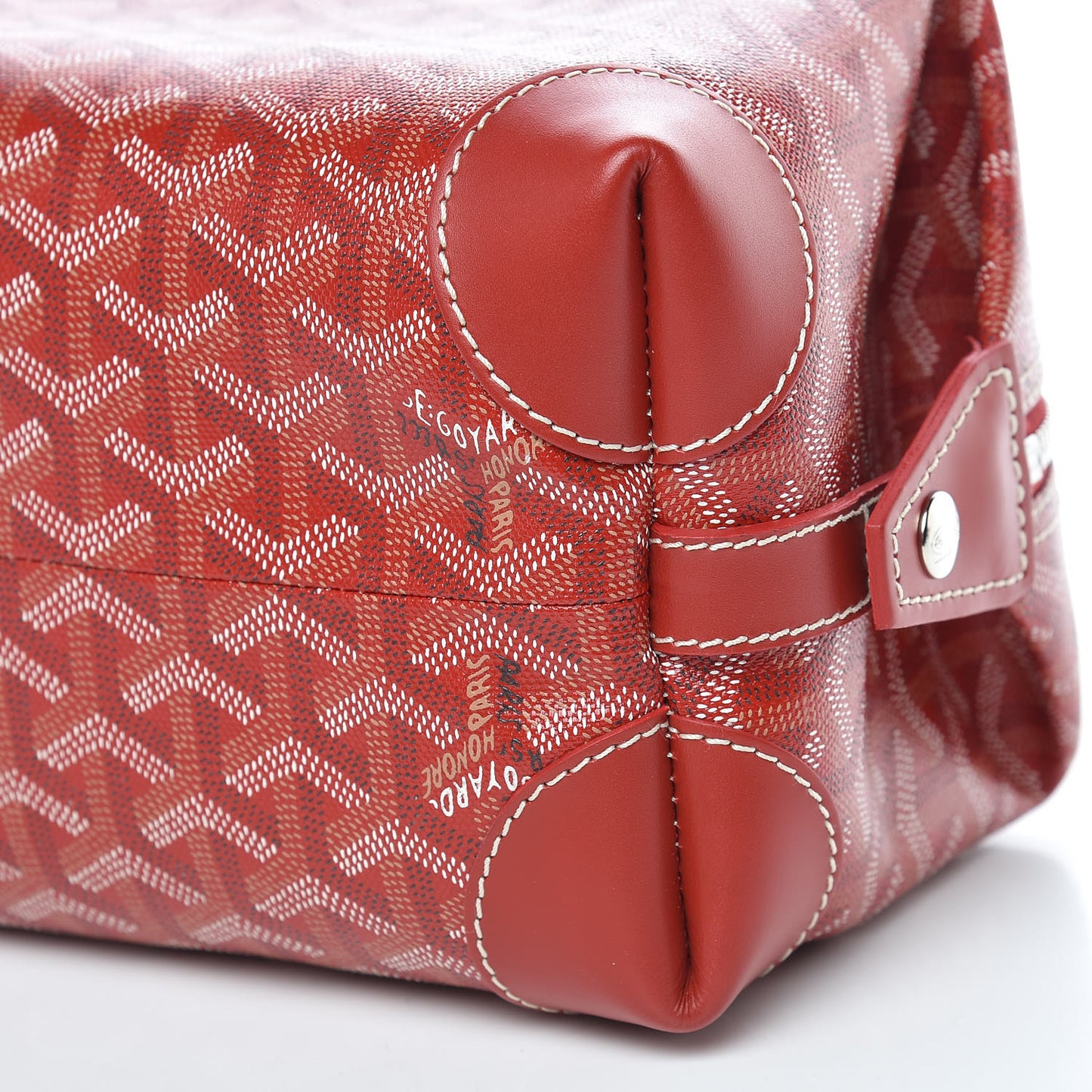 Goyardine Boeing 25 Trousse de Toilette Red