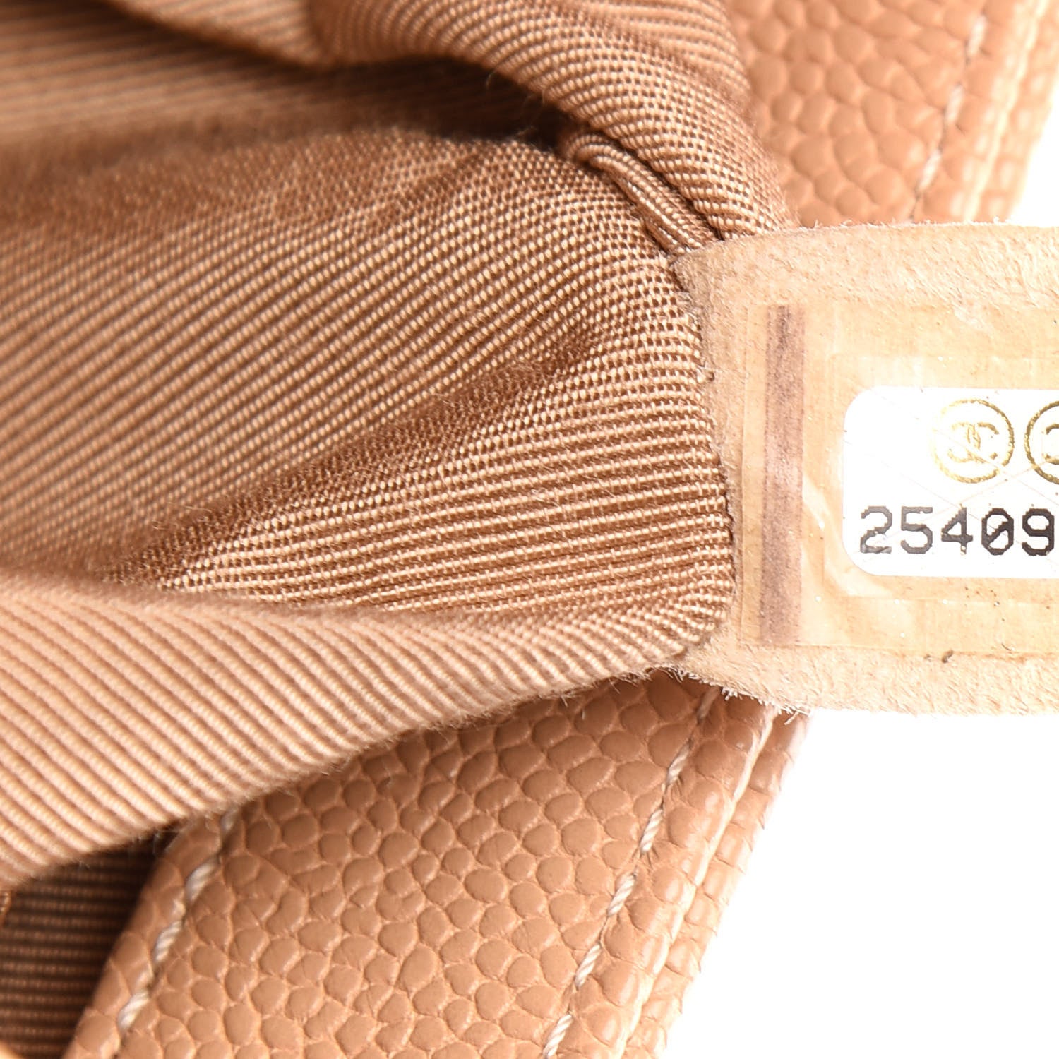 Chanel Caviar Quilted Medium Boy Flap Beige 7 of 9