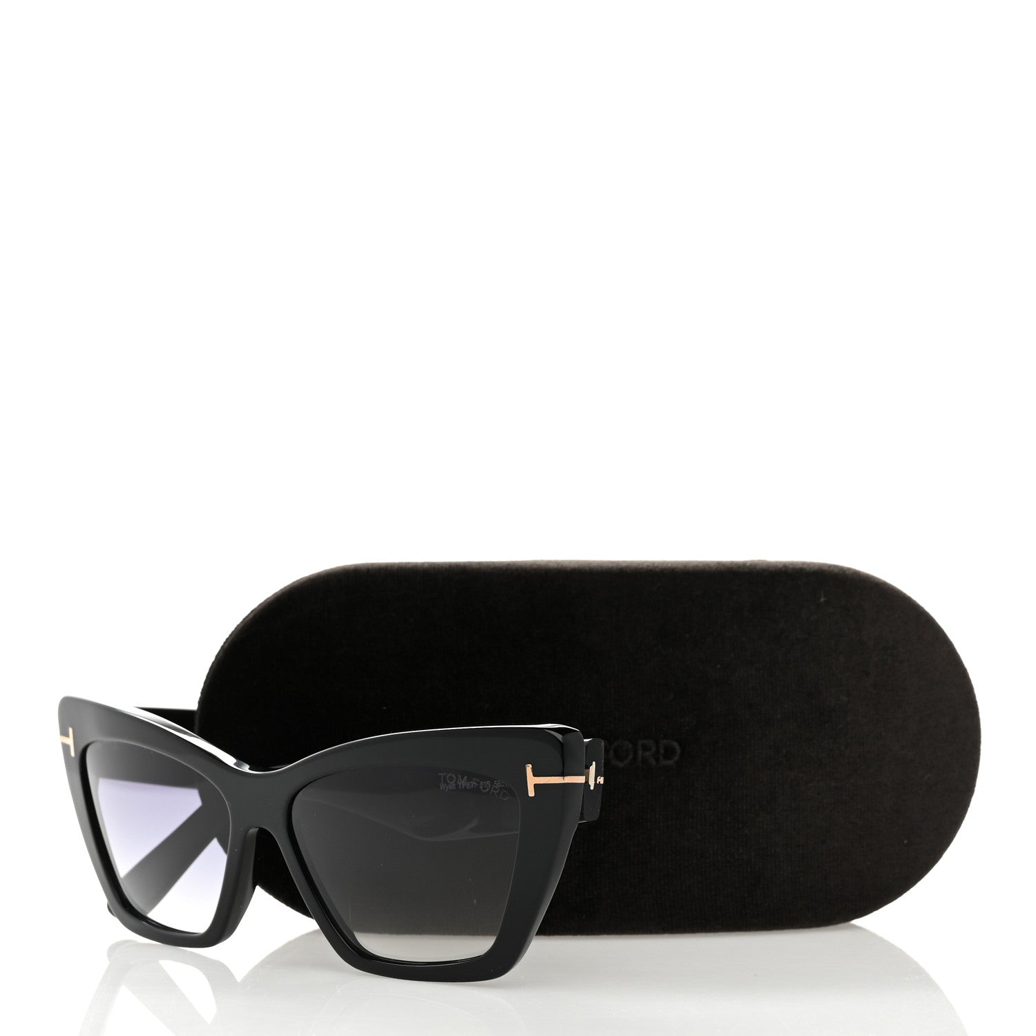 Tom Ford Acetate Wyatt Sunglasses TF87 Black 8 of 8