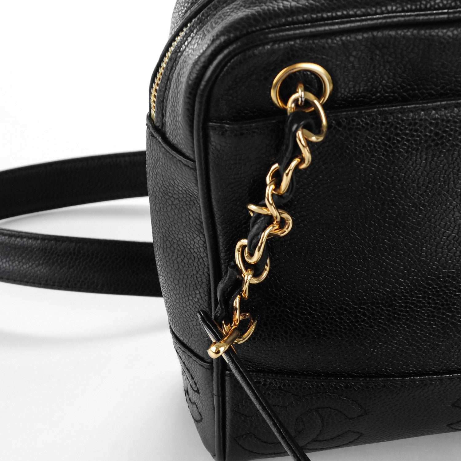 Chanel Caviar CC Shoulder Bag Black 10 of 11