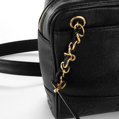 Chanel Caviar CC Shoulder Bag Black 10 of 11