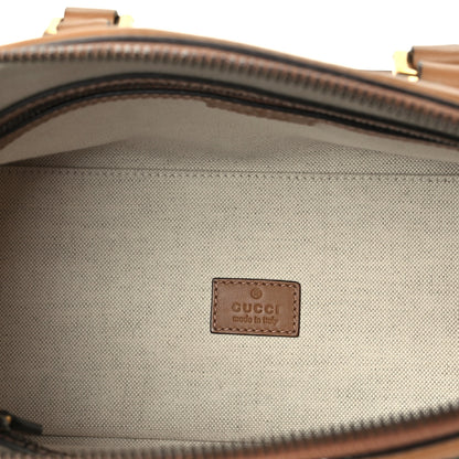 Gucci Koi Calfskin Small Bauletto Duffle Top Handle Bag Camel 6 of 10