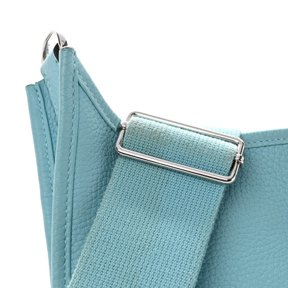Hermes Taurillon Clemence Evelyne III PM Bleu Atoll 12 of 13