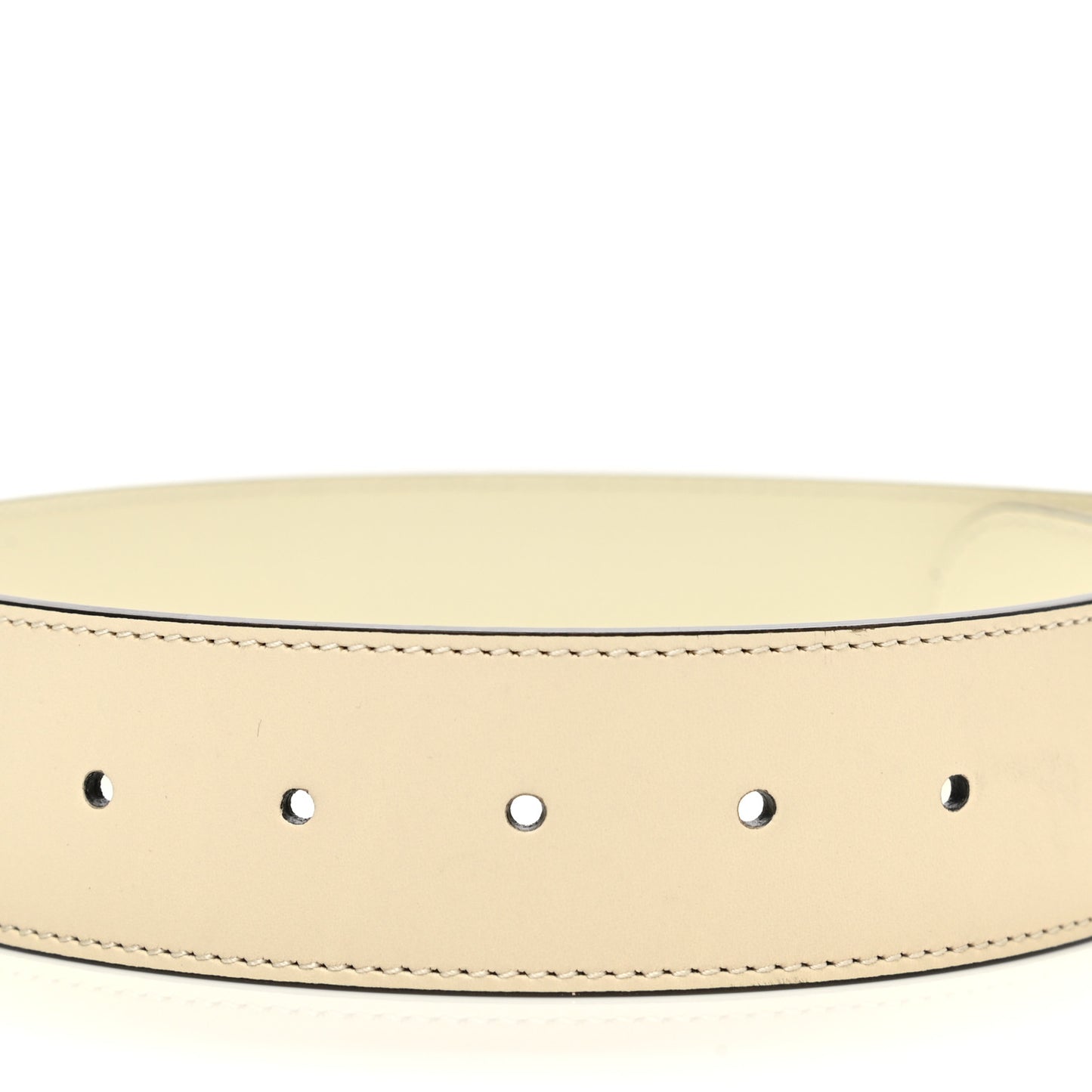 Calfskin Double G 40mm Belt 90 36 Mystic White