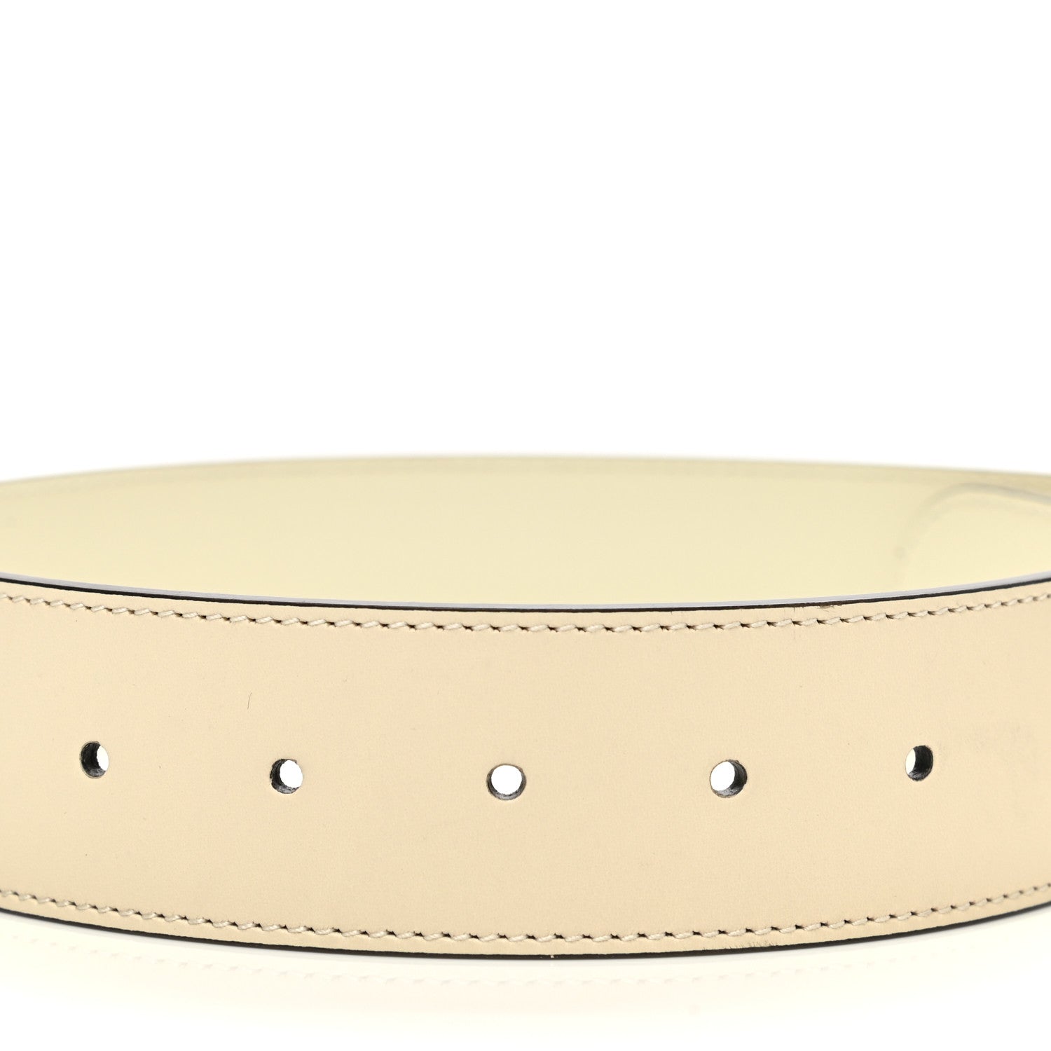 Gucci Calfskin Double G 40mm Belt 90 36 Mystic White 4 of 6