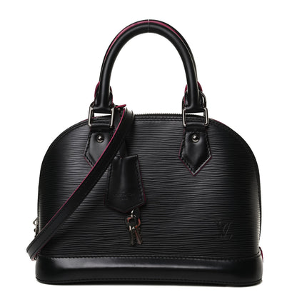 Louis Vuitton Epi Alma BB Black Hot Pink 9 of 17