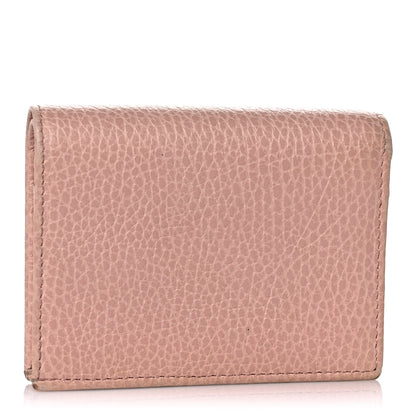 Gucci Dollar Calfskin GG Marmont Card Case Perfect Pink 3 of 10