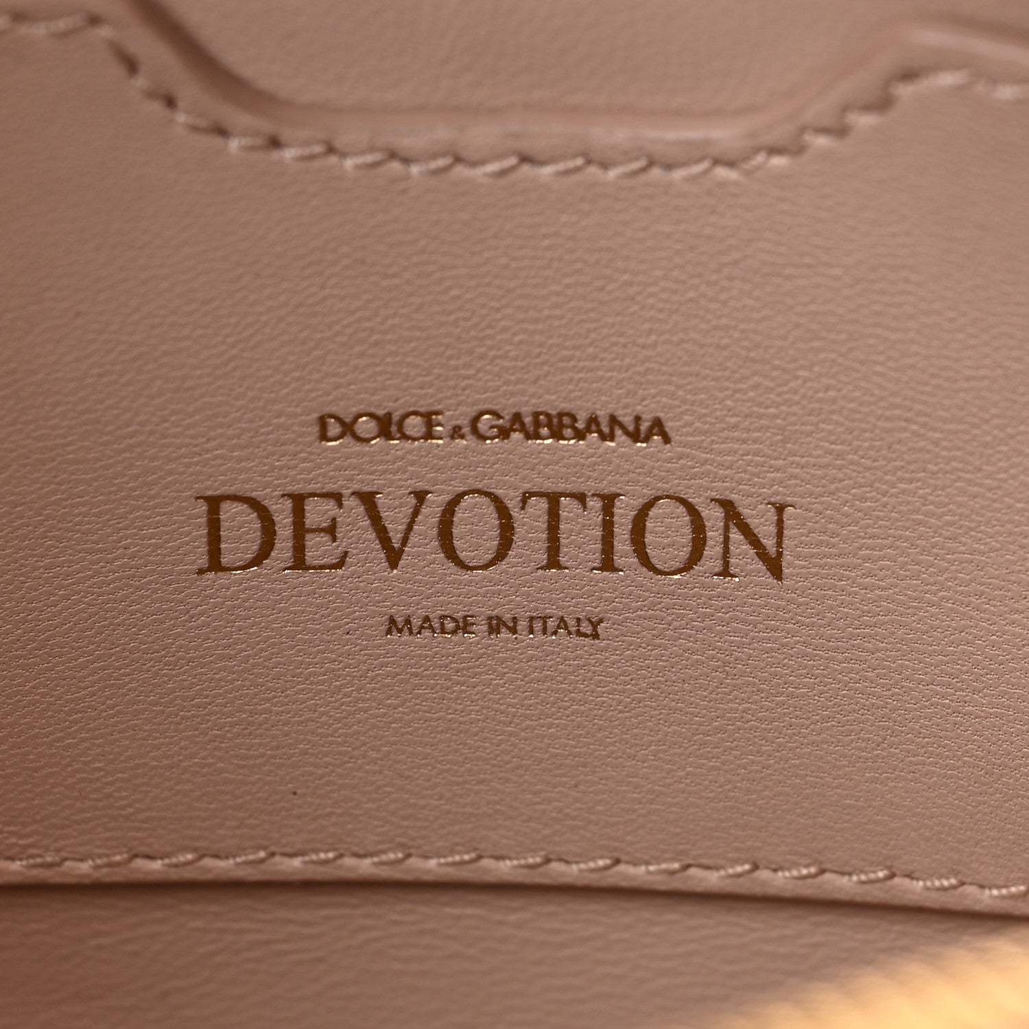 Dolce & Gabbana Calfskin Devotion Crossbody Bag Pale Pink 5 of 5