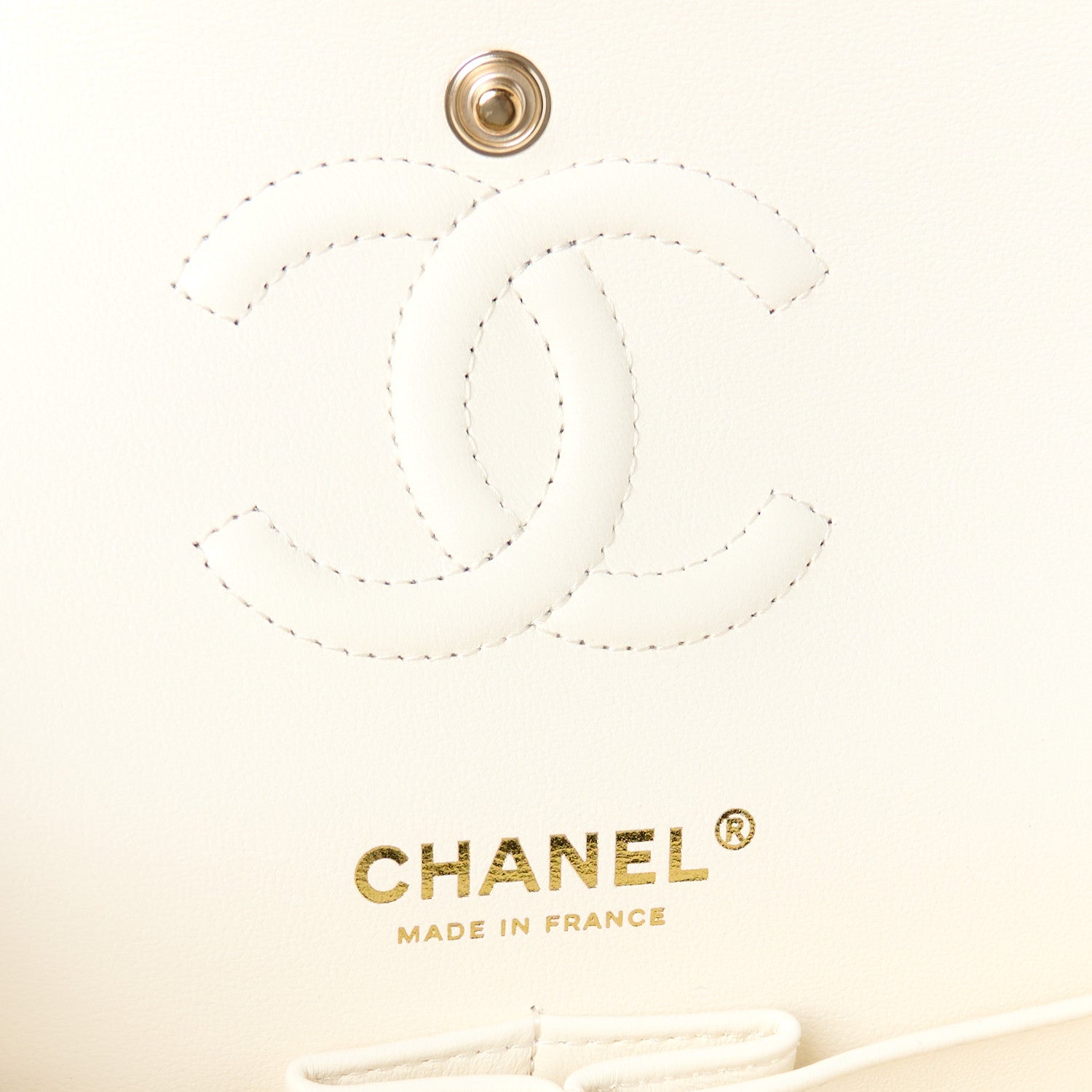 Chanel Caviar Quilted Small Double Flap White 6 of 12