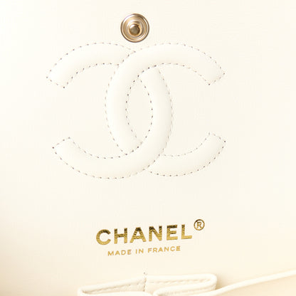 Chanel Caviar Quilted Small Double Flap White 6 of 12