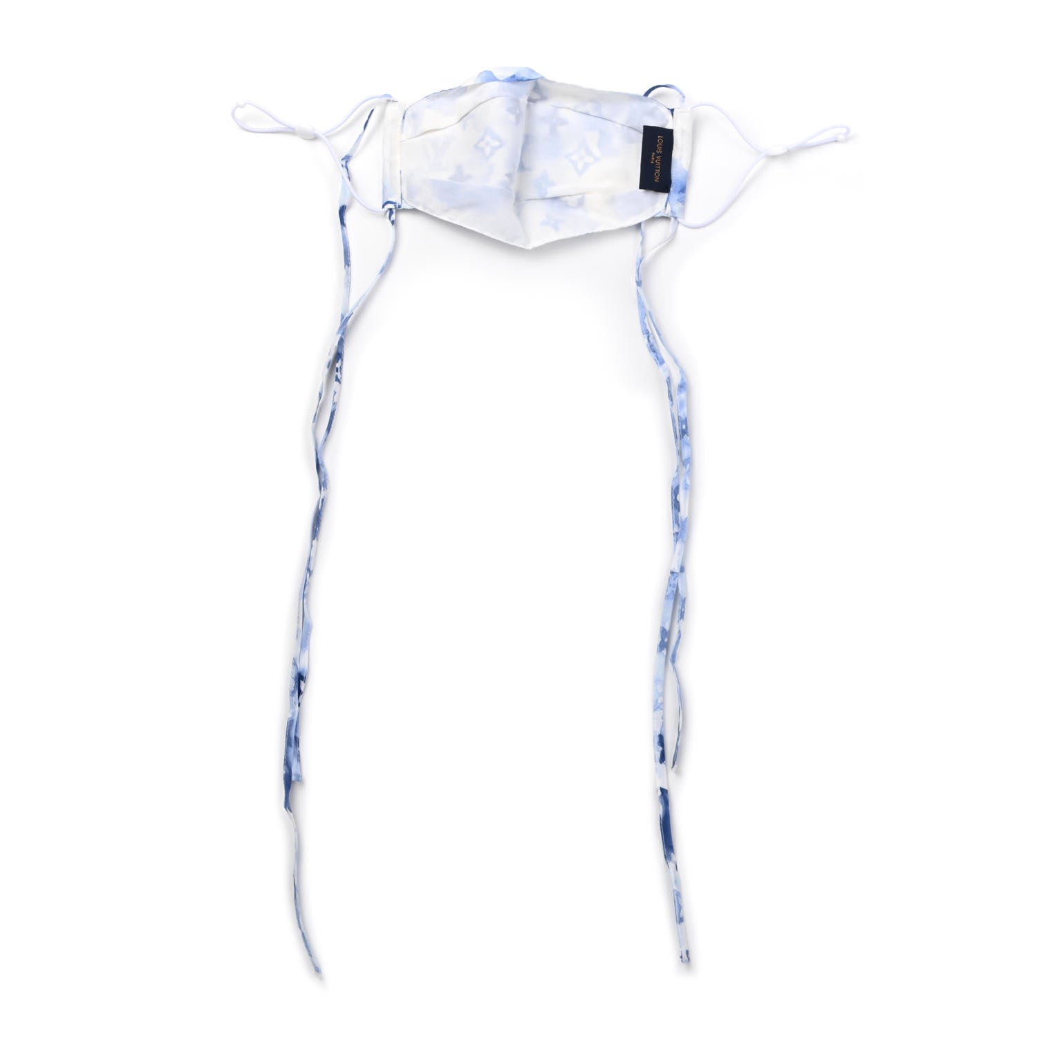Louis Vuitton Monogram Tapestry Bandana Face Mask Blue 2 of 4