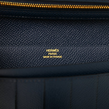 Hermes Epsom Bearn Gusset Wallet Bleu Indigo 6 of 7