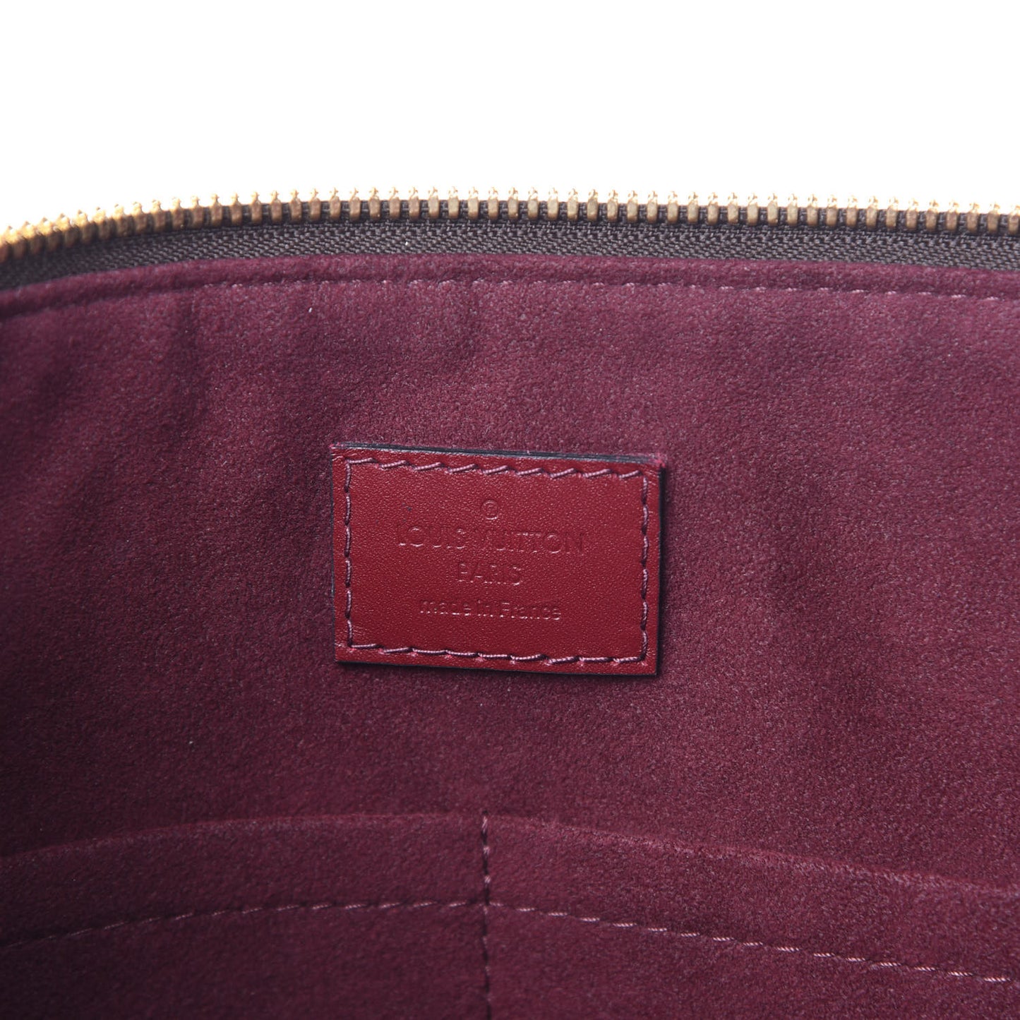 Monogram Flower Zipped Tote MM Bordeaux