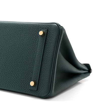 Hermes Togo Birkin 30 Vert Cypress 10 of 11