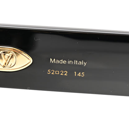 Louis Vuitton Acetate LV Empreinte Square Sunglasses Z1611E Black 6 of 7