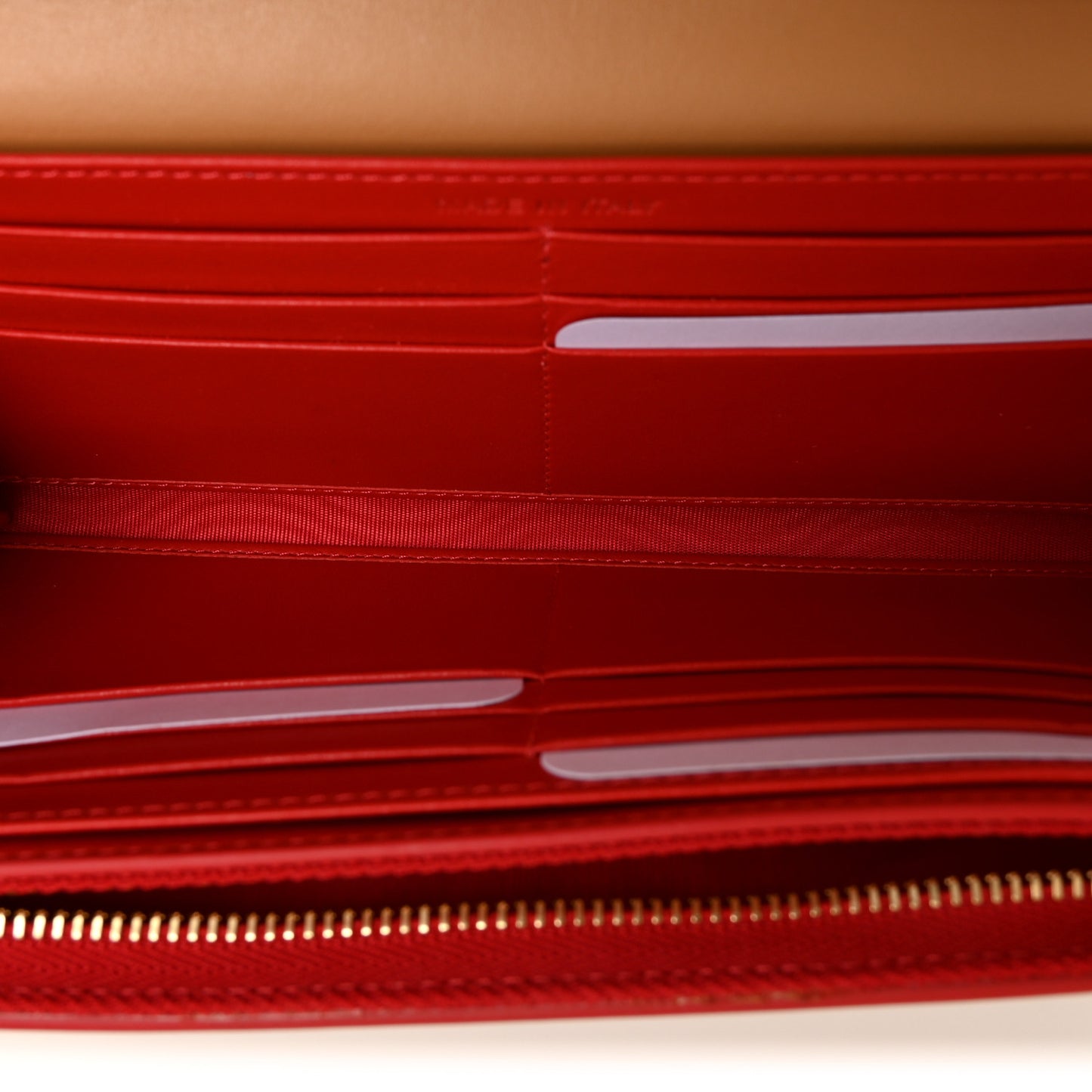 Calfskin Macaron Spiked Flap Wallet Cannelle