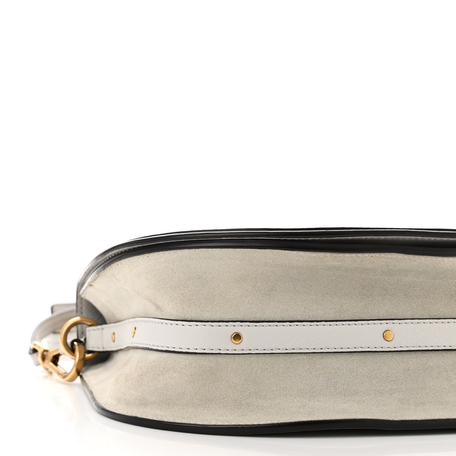 Chloe Calfskin Suede Medium Nile Bracelet Bag Cloudy Blue 8 of 9