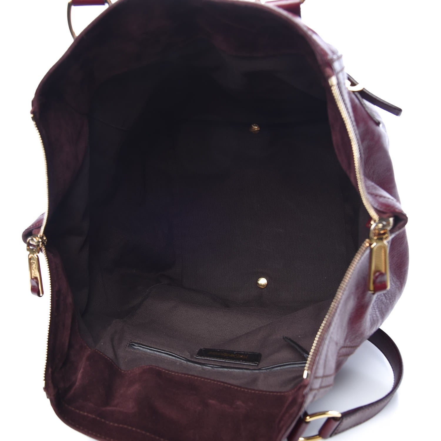 Saint Laurent Calfskin Small Downtown Bordeaux 5 of 8
