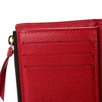 Louis Vuitton Damier Ebene Victorine Wallet Red 10 of 18