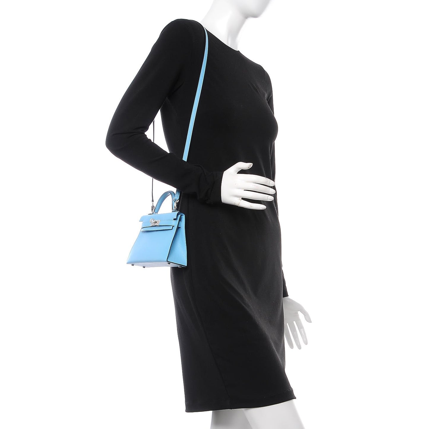 Chevre Mysore Mini Kelly Sellier 20 Celeste