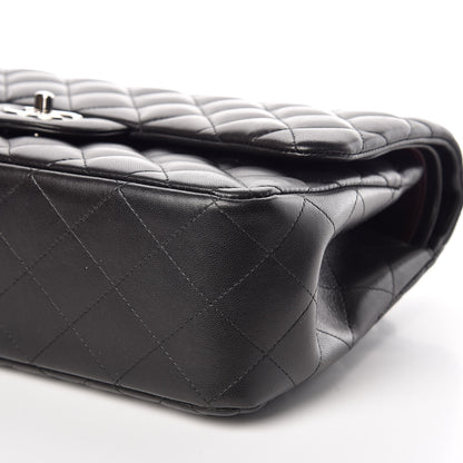 Chanel Lambskin Quilted Jumbo Double Flap Black 6 of 12