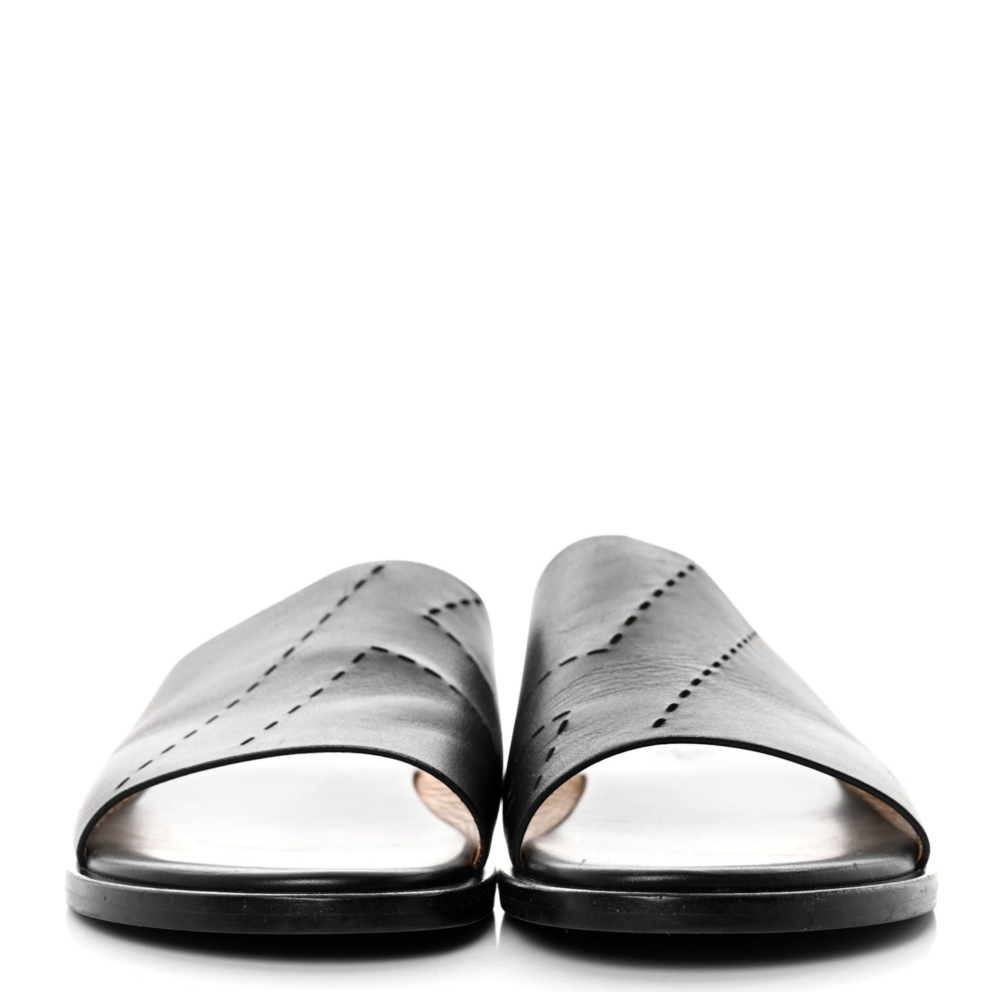 Calfskin Mens Smyrne Sandals 43 Black