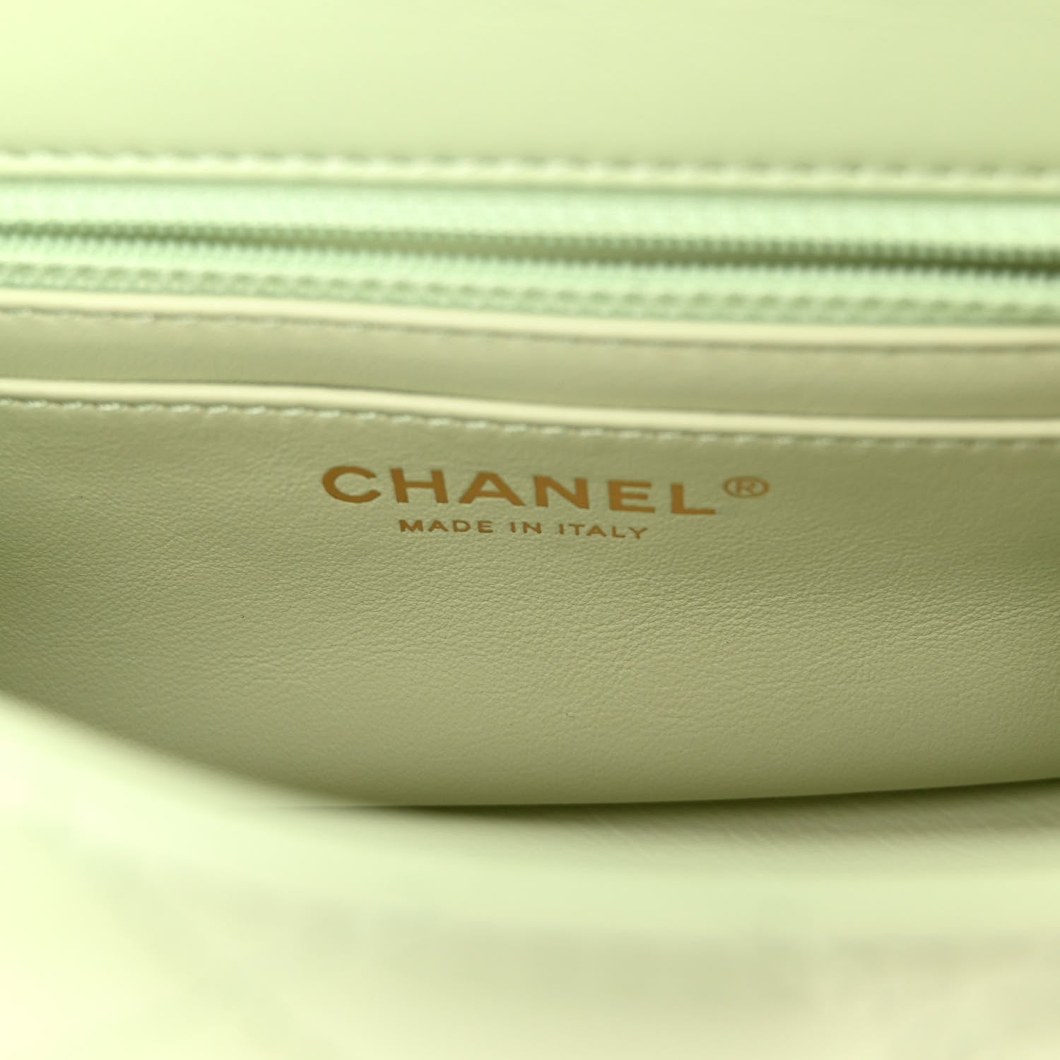 Chanel Lambskin Quilted Mini Pearl Crush Flap Light Green 6 of 10