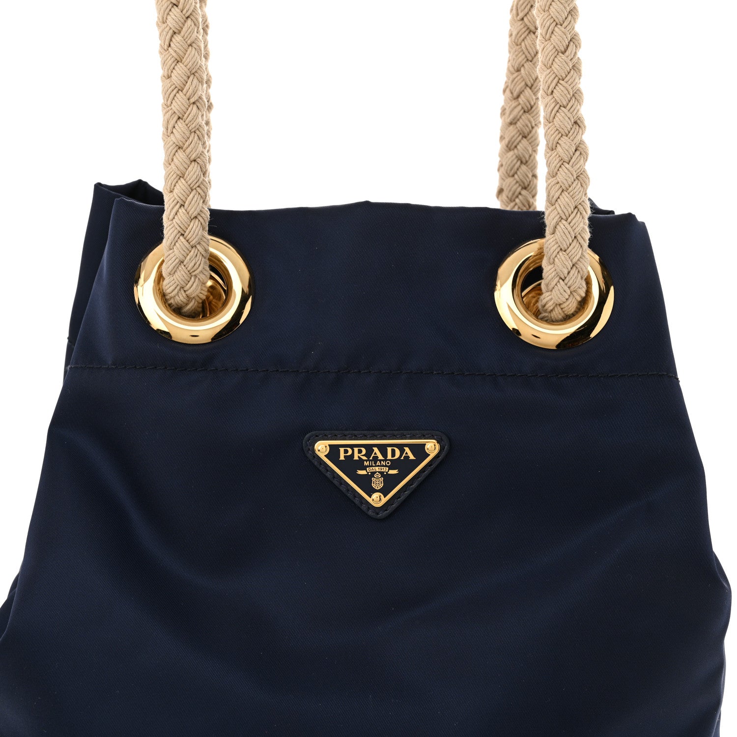 Prada Re-Nylon Triangle Mariner Bucket Bag Baltico 7 of 9