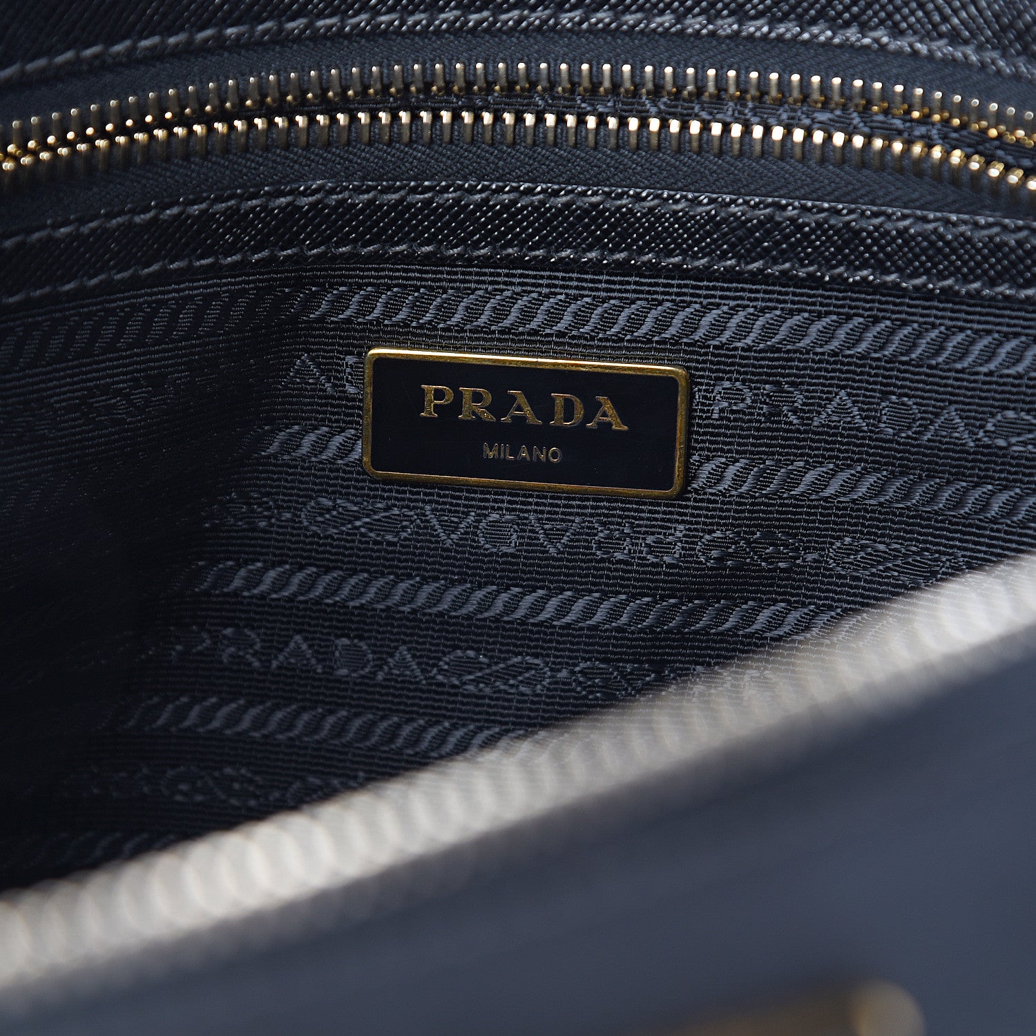 Prada Saffiano Small Galleria Double Zip Tote Black 5 of 8