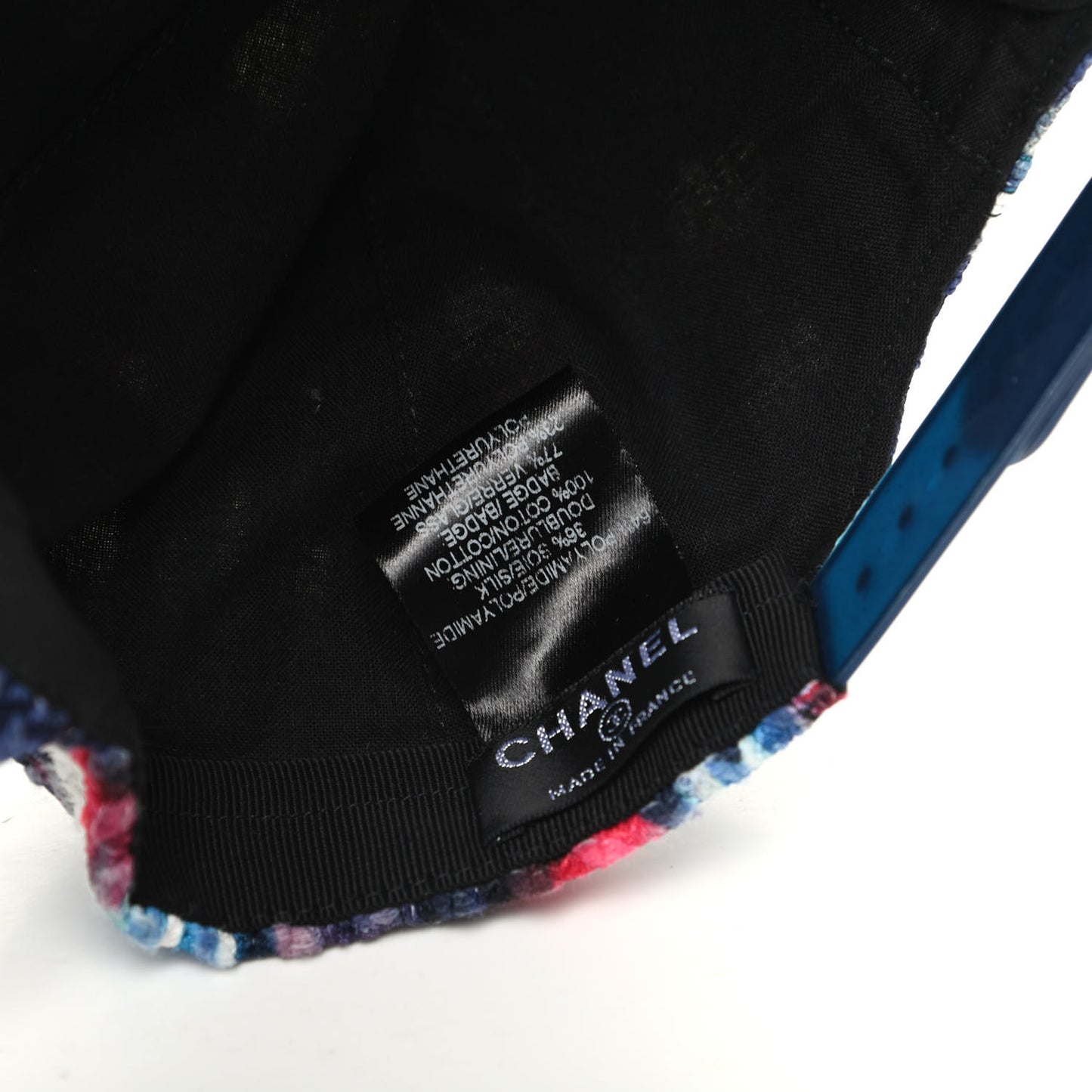 Tweed Printed Airline CC Cap Hat Red White Blue