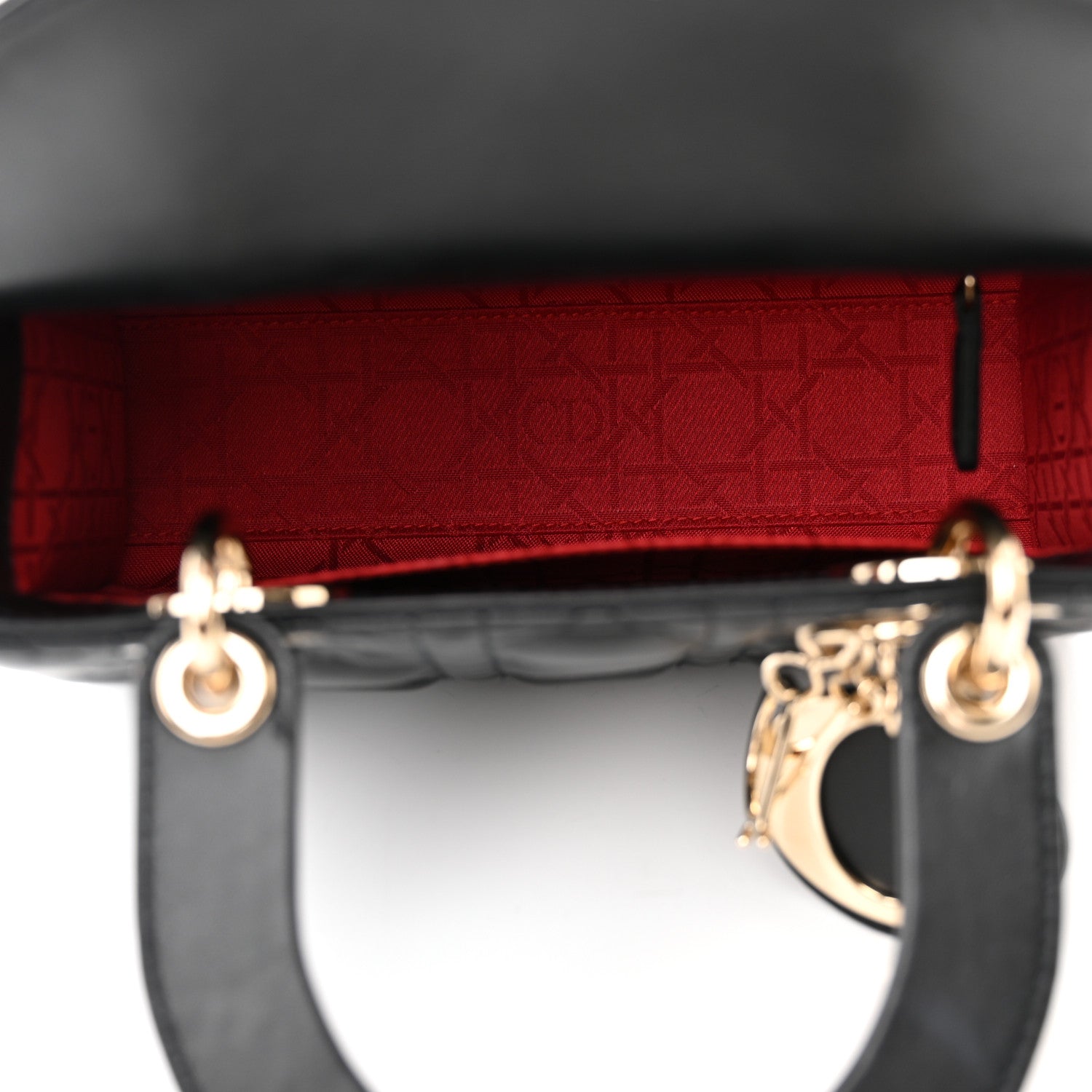 Christian Dior Lambskin Cannage Small My ABCDior Lady Dior Black 5 of 11