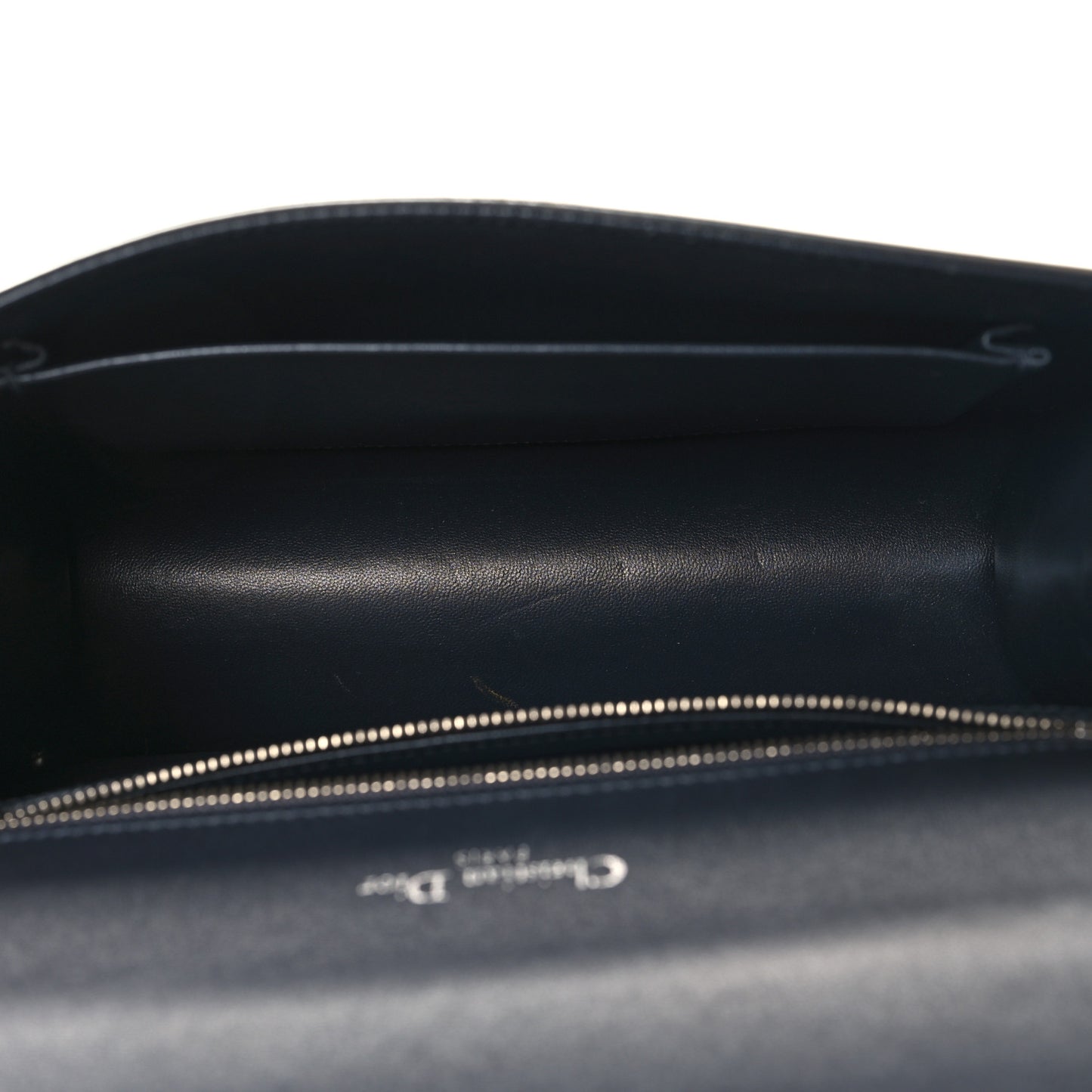 Metallic Patent Micro-Cannage Medium Diorama Flap Bag Silver