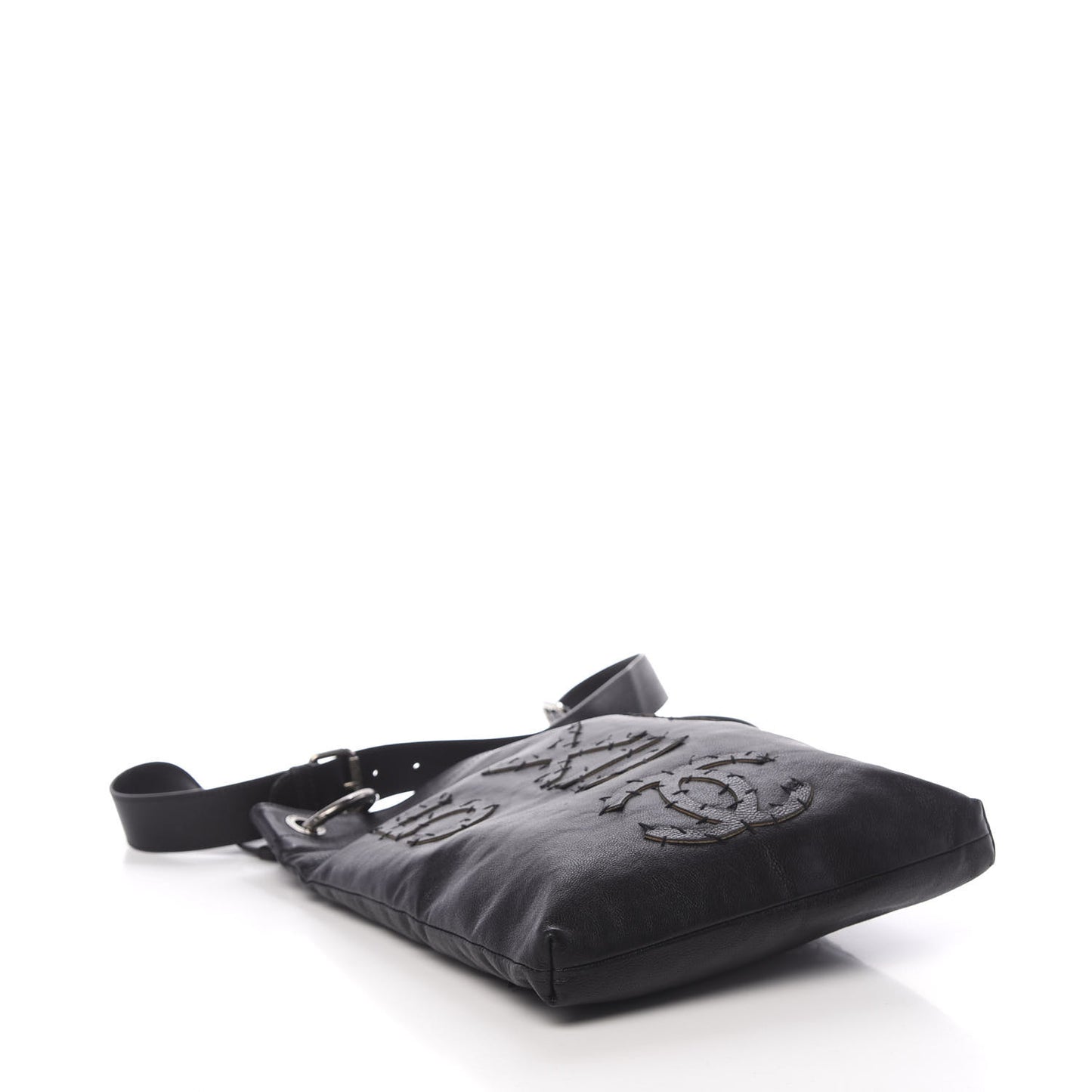 Calfskin Oser Sans Poser Messenger Black