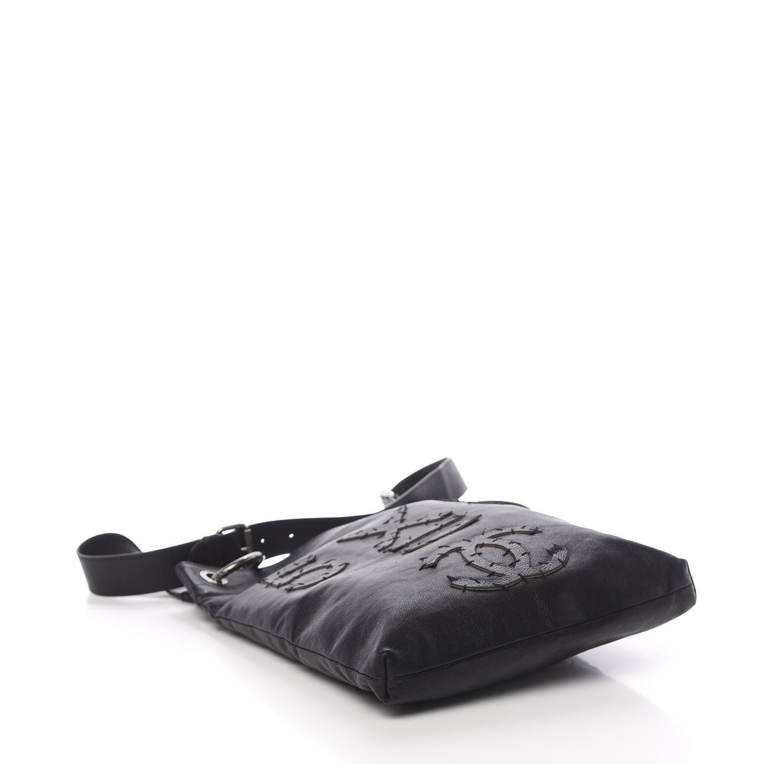 Chanel Calfskin Oser Sans Poser Messenger Black 5 of 13